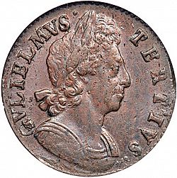 Large Obverse for Halfpenny 1699 coin