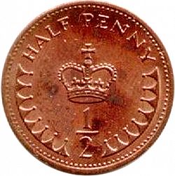 Large Reverse for 1/2p 1982 coin