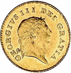 Large Obverse for Third Guinea 1809 coin