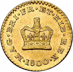 Large Reverse for Third Guinea 1800 coin