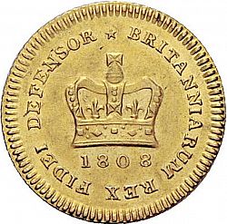 Large Reverse for Third Guinea 1808 coin