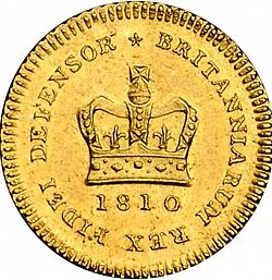 Large Reverse for Third Guinea 1810 coin