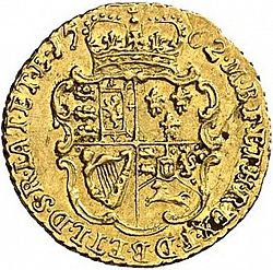 Large Reverse for Quarter Guinea 1762 coin