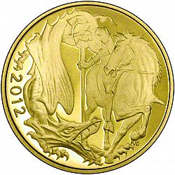 Large Reverse for Quarter Sovereign 2012 coin