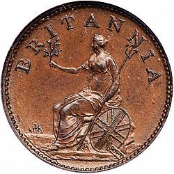 Large Reverse for Farthing 1806 coin
