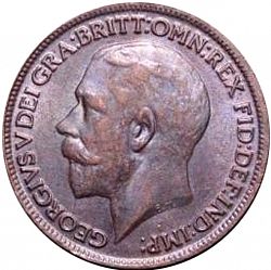 Large Obverse for Farthing 1916 coin