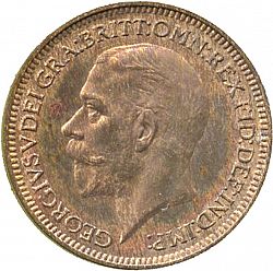 Large Obverse for Farthing 1934 coin