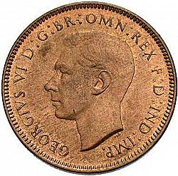 Large Obverse for Farthing 1947 coin