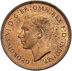Large Obverse for Farthing 1948 coin