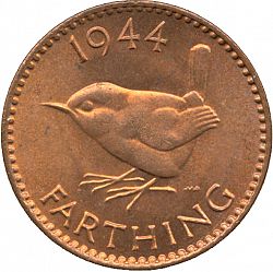 Large Reverse for Farthing 1944 coin