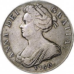 Large Obverse for Crown 1703 coin