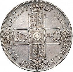 Large Reverse for Crown 1707 coin