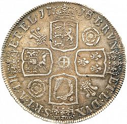 Large Reverse for Crown 1718 coin