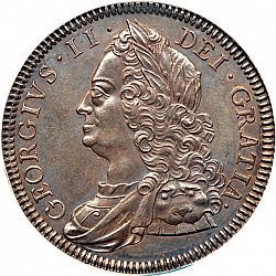 Large Obverse for Crown 1746 coin