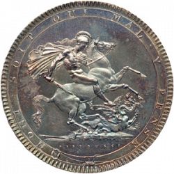 Large Reverse for Crown 1818 coin