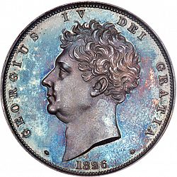 Large Obverse for Crown 1826 coin