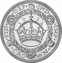 Large Reverse for Crown 1932 coin