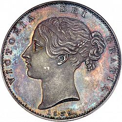 Large Obverse for Crown 1839 coin