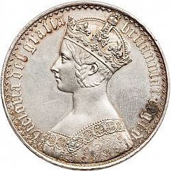 Large Obverse for Crown 1847 coin