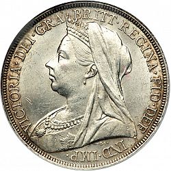 Large Obverse for Crown 1897 coin