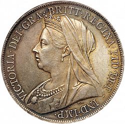 Large Obverse for Crown 1899 coin