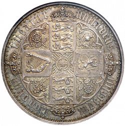 Large Reverse for Crown 1853 coin