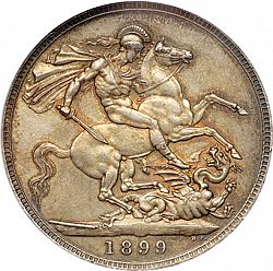 Large Reverse for Crown 1899 coin