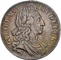 Large Obverse for Crown 1696 coin