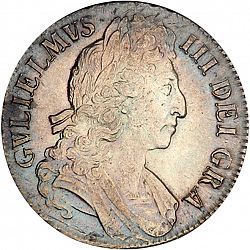 Large Obverse for Crown 1696 coin