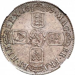 Large Reverse for Crown 1695 coin