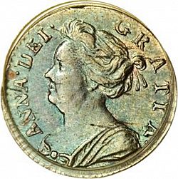 Large Obverse for Penny 1710 coin