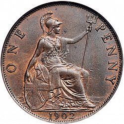 Large Reverse for Penny 1902 coin