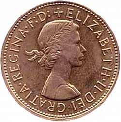 Large Obverse for Penny 1967 coin