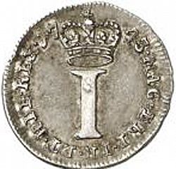 Large Reverse for Penny 1743 coin
