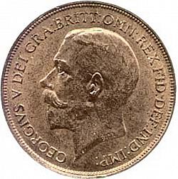 Large Obverse for Penny 1916 coin