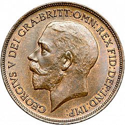 Large Obverse for Penny 1918 coin