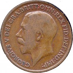 Large Obverse for Penny 1919 coin