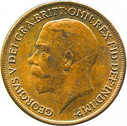 Large Obverse for Penny 1919 coin