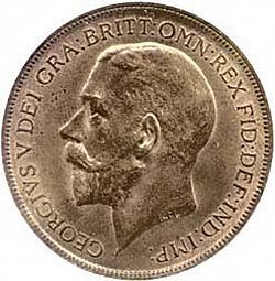 Large Obverse for Penny 1922 coin