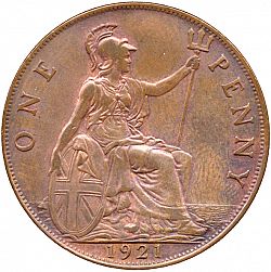 Large Reverse for Penny 1921 coin