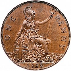 Large Reverse for Penny 1928 coin