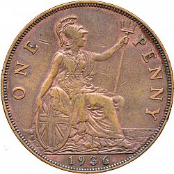 Large Reverse for Penny 1936 coin