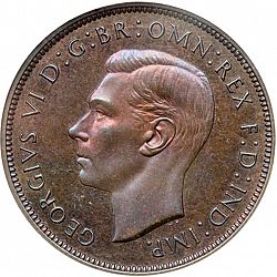 Large Obverse for Penny 1948 coin