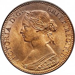 Large Obverse for Penny 1860 coin