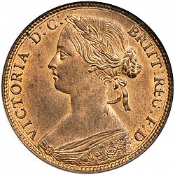 Large Obverse for Penny 1860 coin