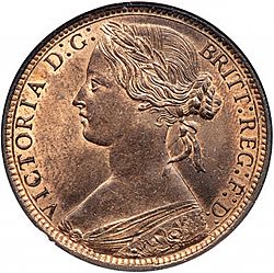 Large Obverse for Penny 1870 coin