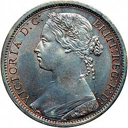 Large Obverse for Penny 1874 coin