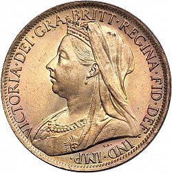 Large Obverse for Penny 1901 coin