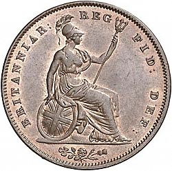 Large Reverse for Penny 1841 coin