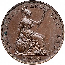 Large Reverse for Penny 1844 coin